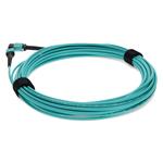 Picture of 4m MPO/UPC to MPO/UPC Aqua OM4 OFNP (Plenum-Rated) 12-Strand Fiber Patch Cable