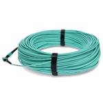 Picture of 60m MPO/UPC to MPO/UPC Aqua OM4 OFNR (Riser-Rated) 12-Strand Fiber Patch Cable