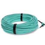 Picture of 60m MPO/UPC to MPO/UPC Aqua OM4 OFNR (Riser-Rated) 12-Strand Fiber Patch Cable