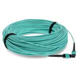 Picture of 60m MPO/UPC to MPO/UPC Aqua OM4 OFNR (Riser-Rated) 12-Strand Fiber Patch Cable