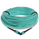 Picture of 60m MPO/UPC to MPO/UPC Aqua OM4 OFNR (Riser-Rated) 12-Strand Fiber Patch Cable