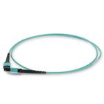 Picture of 6m MPO/UPC to MPO/UPC Aqua OM3 OFNR (Riser-Rated) 12-Strand Fiber Patch Cable