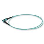 Picture of 6m MPO/UPC to MPO/UPC Aqua OM3 OFNR (Riser-Rated) 12-Strand Fiber Patch Cable
