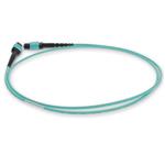 Picture of 6m MPO/UPC to MPO/UPC Aqua OM3 OFNR (Riser-Rated) 12-Strand Fiber Patch Cable