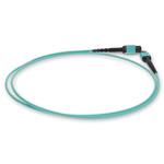 Picture of 6m MPO/UPC to MPO/UPC Aqua OM3 OFNR (Riser-Rated) 12-Strand Fiber Patch Cable