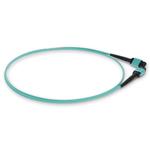Picture of 6m MPO/UPC to MPO/UPC Aqua OM3 OFNR (Riser-Rated) 12-Strand Fiber Patch Cable