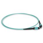 Picture of 6m MPO/UPC to MPO/UPC Aqua OM3 OFNR (Riser-Rated) 12-Strand Fiber Patch Cable