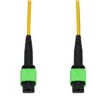 Picture of 85m MPO/APC to MPO/APC Yellow OS2 Duplex OFNR (Riser-Rated) 12-Strand SMF Type-A (Straight) Fiber Patch Cable