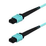 Picture of 8m MPO/UPC to MPO/UPC Aqua OM4 Duplex LSZH 12-Strand Fiber Patch Cable