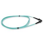 Picture of 1m MT-RJ to MT-RJ Aqua OM4 Duplex OFNR (Riser-Rated) Fiber Patch Cable