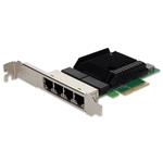 Picture of 10/100/1000Mbs Quad RJ-45 Port 100m PCIe 2.0 x4 Network Interface Card Broadcom 5719 Chipset