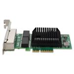 Picture of 10/100/1000Mbs Quad RJ-45 Port 100m PCIe 2.0 x4 Network Interface Card Broadcom 5719 Chipset