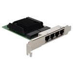Picture of 10/100/1000Mbs Quad RJ-45 Port 100m PCIe 2.0 x4 Network Interface Card Broadcom 5719 Chipset