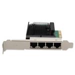 Picture of 10/100/1000Mbs Quad RJ-45 Port 100m PCIe 2.0 x4 Network Interface Card Broadcom 5719 Chipset