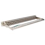Picture of 19-inch 1U Shielded CAT6A 48-Port Straight Patch Panel with Removable tool-less Keystone Sections