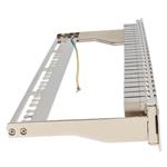 Picture of 19-inch 1U Shielded CAT6A 48-Port Straight Patch Panel with Removable tool-less Keystone Sections