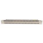 Picture of 19-inch 1U Shielded CAT6A 48-Port Straight Patch Panel with Removable tool-less Keystone Sections