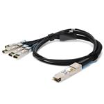 Picture of Arista Networks® CAB-Q-4S-100G-3M to HP® JL488A Compatible TAA Compliant 100GBase-CU QSFP28 to 4xSFP28 Direct Attach Cable (Passive Twinax, 3m)
