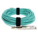 Picture of Cisco® to Alcatel-Lucent Nokia® Compatible TAA Compliant 100GBase-AOC QSFP28 to QSFP28 Active Optical Cable (850nm, MMF, 35m)