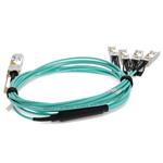 Picture of Cisco® QSFP-100G-AOC10M to Arista Networks® AOC-S-S-25G-10M Compatible TAA Compliant 100GBase-AOC QSFP28 to 4xSFP28 Active Optical Cable (850nm, MMF, 10m)