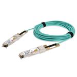 Picture of Dell® to Extreme Networks® Compatible TAA 100GBase-AOC QSFP28 Active Optical Cable (850nm, MMF, 3m)