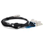 Picture of Multiple OEM to HP® 844474-B21-1-5M Compatible TAA Compliant 100GBase-CU QSFP28 to 4xSFP28 Direct Attach Cable (Passive Twinax, 1.5m)