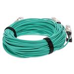 Picture of Arista Networks® to Mellanox® Compatible TAA 400GBase-AOC QSFP-DD 400G to 4xQSFP56 100G PAM-4 Active Optical Cable (850nm, MMF, 5m)