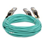 Picture of Cisco® QDD-400-AOC10M to Mellanox® MFS1S00-H010V Compatible TAA 400GBase-AOC QSFP-DD to 2xQSFP56 Active Optical Cable (850nm, MMF, 10m)