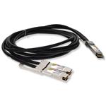 Picture of Cisco® QDD-400G-CU1-5M to Mellanox® MCP7H60-W001AR30 Compatible TAA 400GBase-CU QSFP-DD 400G to 2xQSFP56 200G PAM-4 Direct Attach Cable (Passive Twinax, 1m)