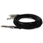 Picture of Cisco® QDD-400G-CU1M to Mellanox® MCP7F60-W001R30 Compatible TAA 400GBase-CU QSFP-DD 400G to 4xQSFP56 100G PAM-4 Direct Attach Cable (Passive Twinax, 1m)