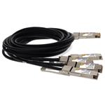 Picture of Cisco® QDD-400G-CU1M to Mellanox® MCP7F60-W001R30 Compatible TAA 400GBase-CU QSFP-DD 400G to 4xQSFP56 100G PAM-4 Direct Attach Cable (Passive Twinax, 1m)