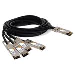 Picture of Cisco® QDD-400G-CU1M to Mellanox® MCP7F60-W001R30 Compatible TAA 400GBase-CU QSFP-DD 400G to 4xQSFP56 100G PAM-4 Direct Attach Cable (Passive Twinax, 1m)