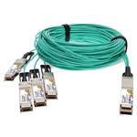 Picture of Mutiple OEM to Mellanox® MC220731V-005 Compatible TAA Compliant 400GBase-AOC QSFP-DD to 4xQSFP56 PAM-4 Active Optical Cable (850nm, MMF, 5m) CMIS 3.0