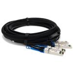 Picture of Cisco® QSFP-4SFP10G-CU5M to IBM® 90Y9433 Compatible TAA Compliant 40GBase-CU QSFP+ to 4xSFP+ Direct Attach Cable (Passive Twinax, 5m)