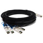 Picture of Cisco® QSFP-4SFP10G-CU5M to IBM® 90Y9433 Compatible TAA Compliant 40GBase-CU QSFP+ to 4xSFP+ Direct Attach Cable (Passive Twinax, 5m)