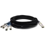 Picture of Cisco® QSFP-4SFP10G-CU5M to IBM® 90Y9433 Compatible TAA Compliant 40GBase-CU QSFP+ to 4xSFP+ Direct Attach Cable (Passive Twinax, 5m)