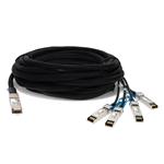 Picture of Extreme Networks® 0322-7MA to F5 Networks® SP-CABLE-ADASFP+7M Compatible TAA 40GBase-CU QSFP+ to 4xSFP+ DAC (Active Twinax, 7m)