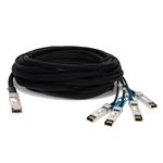 Picture of Juniper Networks® QFX-QSFP-DACBO-7MA to Cisco® SFP-H10GB-ACU7M Compatible TAA compliant 40GBase-CU QSFP+ to 4xSFP+ Direct Attach Cable (Active Twinax, 7m)
