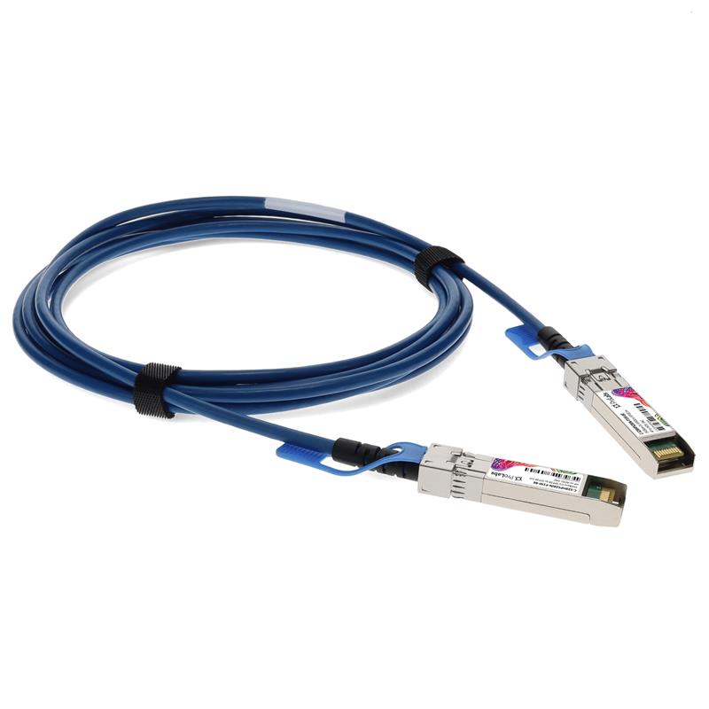Picture of HP® JL487A-1M to Intel® XXVDACBL1M TAA Compliant 25GBase-CU SFP+ Direct Attach Cable (Passive Twinax, 1m, Blue)