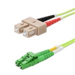 Picture of 10m SC to ALC Lime Green OM5 Duplex LSZH Fiber Patch Cable