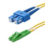 Picture of 30m SC to ALC Yellow OS2 Duplex OFNR (Riser-Rated) SMF Fiber Patch Cable