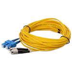 Picture of 10m SC to FC Yellow OS2 Duplex OFNR (Riser-Rated) SMF Fiber Patch Cable