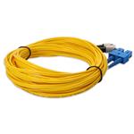 Picture of 10m SC to FC Yellow OS2 Duplex OFNR (Riser-Rated) SMF Fiber Patch Cable