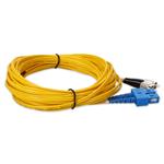 Picture of 10m SC to FC Yellow OS2 Duplex OFNR (Riser-Rated) SMF Fiber Patch Cable