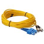 Picture of 10m SC to FC Yellow OS2 Duplex OFNR (Riser-Rated) SMF Fiber Patch Cable