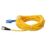 Picture of 13m SC to FC Yellow OS2 Duplex OFNR (Riser-Rated) SMF Fiber Patch Cable