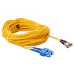 Picture of 13m SC to FC Yellow OS2 Duplex OFNR (Riser-Rated) SMF Fiber Patch Cable