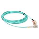 Picture of 0.5m SC to LC Aqua OM4 Duplex LSZH Fiber Patch Cable