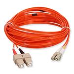 Picture of 0.5m SC to LC Orange OM1 Duplex OFNR (Riser-Rated) MMF Fiber Patch Cable