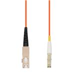 Picture of 100m SC to LC Orange OM1 Simplex OFNP (Plenum-Rated) MMF Fiber Patch Cable